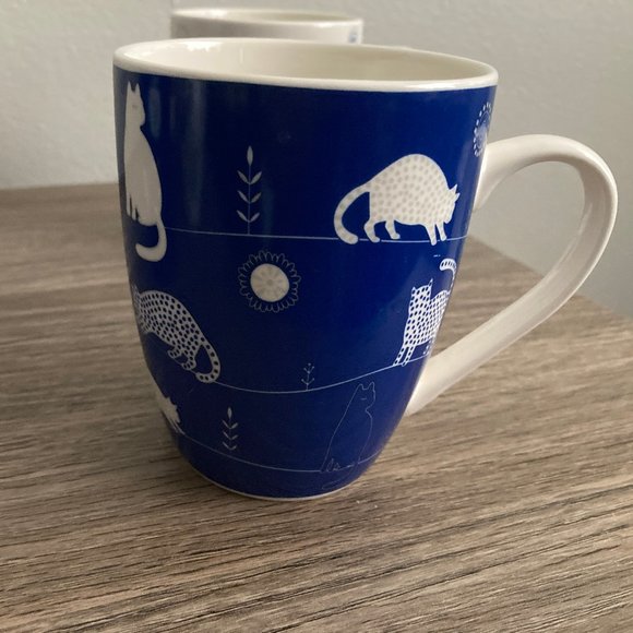 RSLEE Set of Four Ceramic Kitty Cat Mugs - Picture 4 of 8